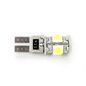 Bec fara dulie 5 LED SMD-5050 12V T10 Canbus alb CLD306