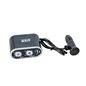 Stecher 2 prize 12/24V, cu fir si intrerupator, USB, 0115-301007 Automax