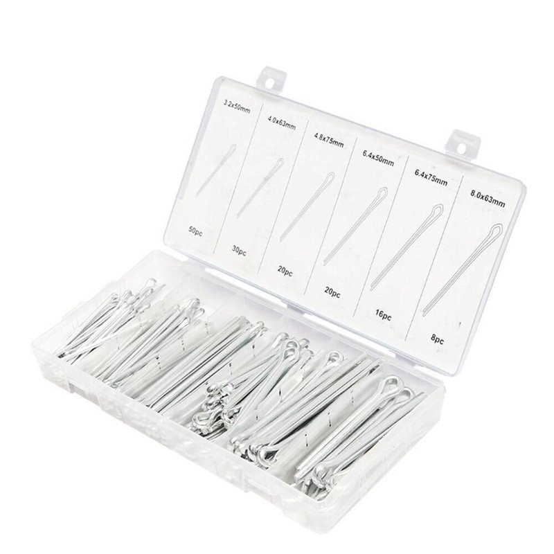 Agrafe - set splinturi -drepte din otel zincat, 144 bucati BK92158