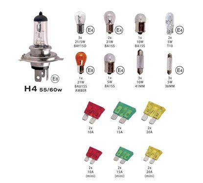 Caseta becuri H4 12V 2404030 Car+