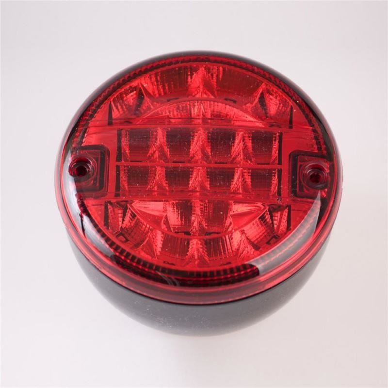 Lampa ceata 2 suruburi, fi140, 20 LED-uri, dispersor rosu QC007-R