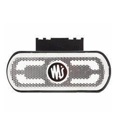 Lampa gabarit 134x53(71) cu suport, 20 LED-uri, alba, cu proiectare lumina la sol, W240 1600 Was