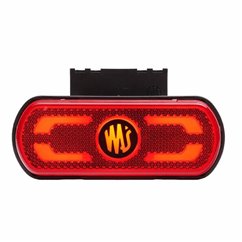 Lampa gabarit 134x53(71) cu suport, 20 LED-uri, rosie, cu proiectare lumina la sol, W240 1599 Was