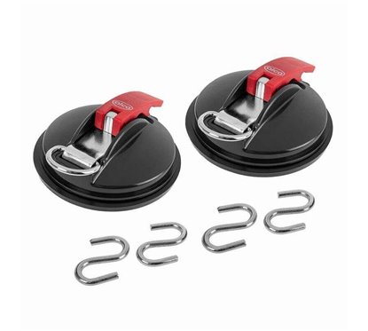 Ventuza fixare cu 2 carlige, 15cm, maxim 10kg, set 2 bucati, Suction Cup Fastening 883.12 Alca