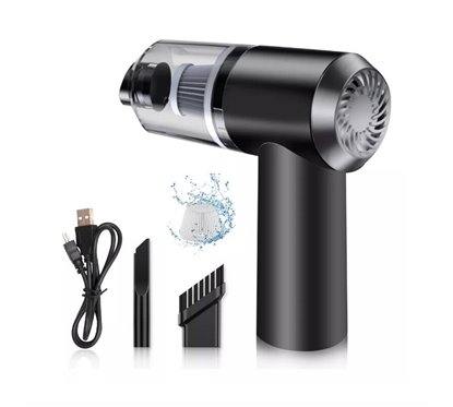 Aspirator fara fir, 4.5kPa, 45-60W, 100ml, cu filtru Hepa, reincarcabil USB TYPE-C, 2 adaptori, AS228