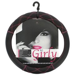 Husa volan 37-39cm, Pink Line FVP1215 Car+