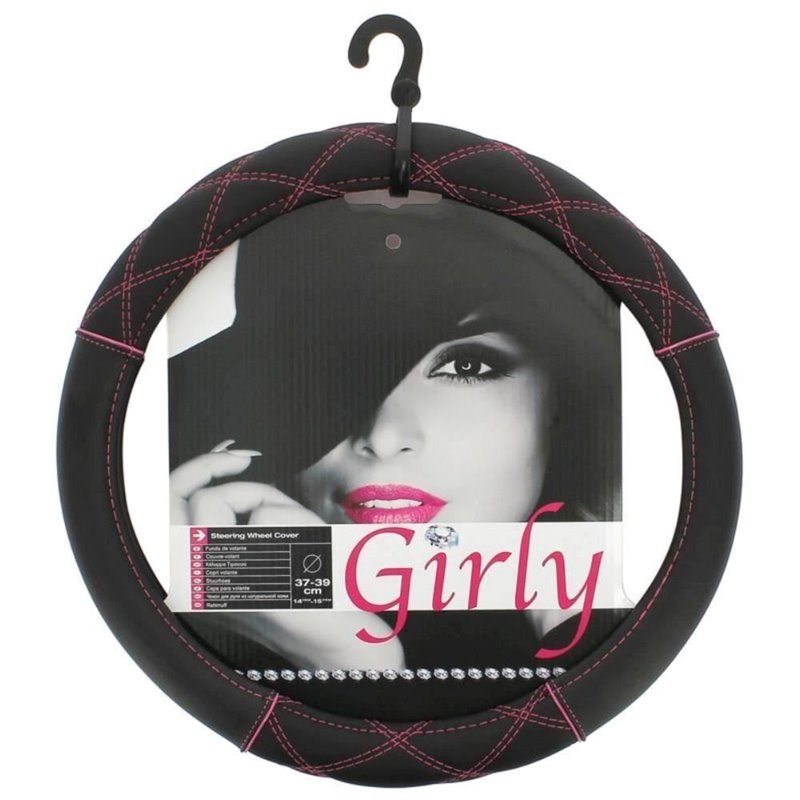 Husa volan 37-39cm, Pink Line FVP1215 Car+