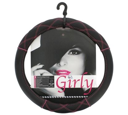 Husa volan 37-39cm, Pink Line FVP1215 Car+