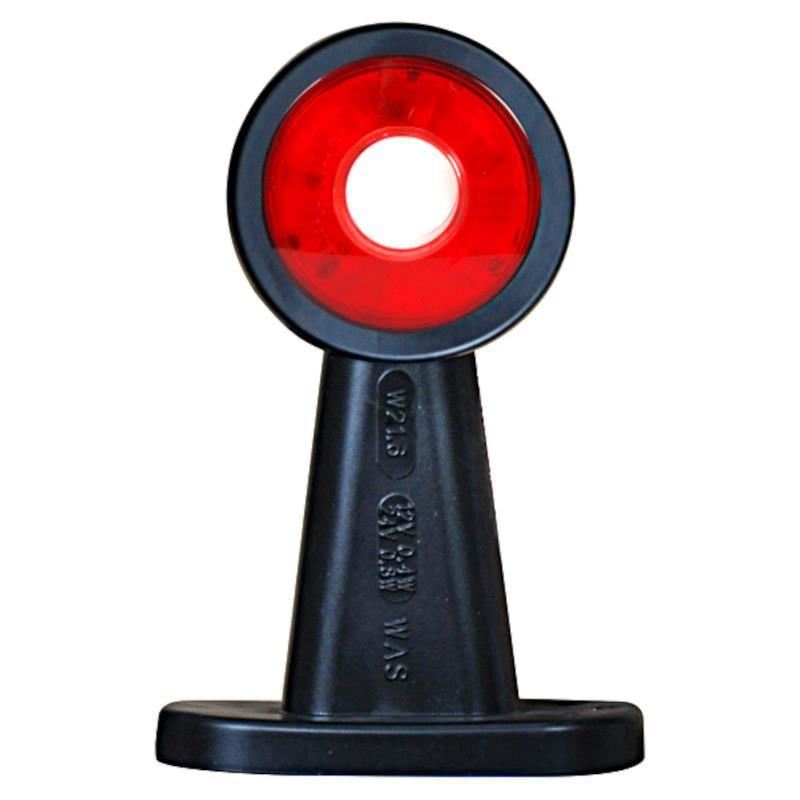 Lampa gabarit cu brat oblic 45Â°, 135mm, LED, alb-rosie, 12-24V, W21.6W 500bc Was