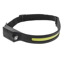 Lanterna frontala, Cob si Xpe LED, 5w/3w, 350lm/120lm,  reincarcabila USB, 1200mAh, senzor de miscare, 6 functii, 29cm, LA0203