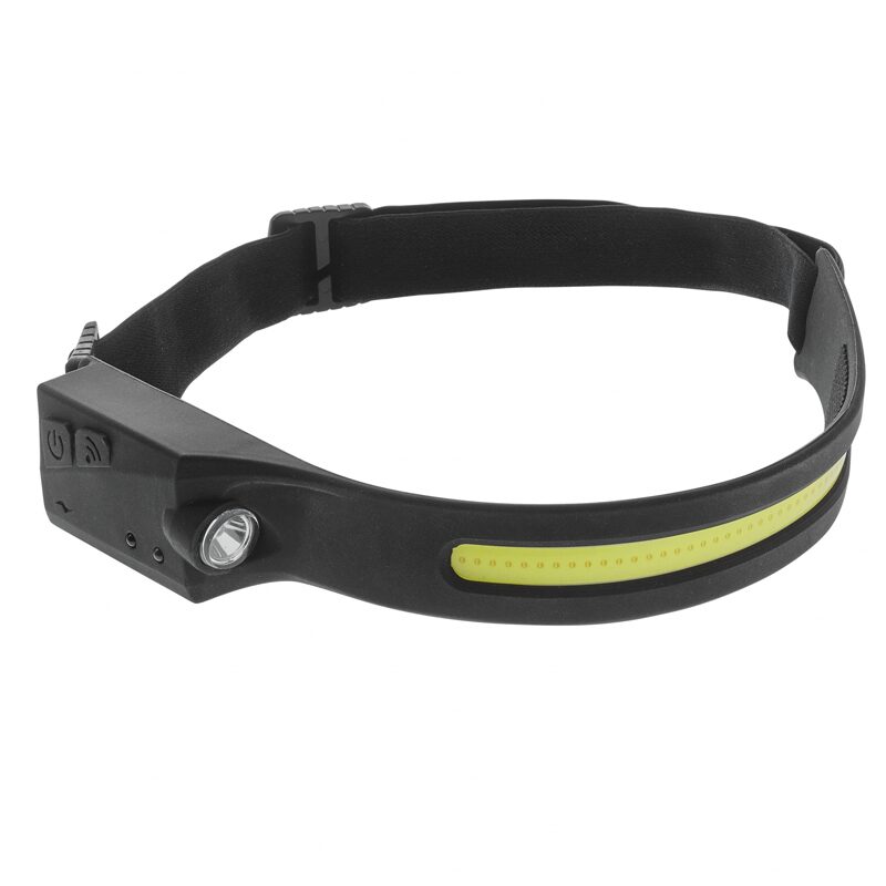 Lanterna frontala, Cob si Xpe LED, 5w/3w, 350lm/120lm,  reincarcabila USB, 1200mAh, senzor de miscare, 6 functii, 29cm, LA0203