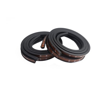 Cheder ornament protectie aripa, 19mm, oblic, negru, set 4 buc x 1.5m, LH15-n