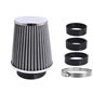 Filtru aer sport, argintiu-crom, 3 adaptori, h13cm, 86003 Carmotion