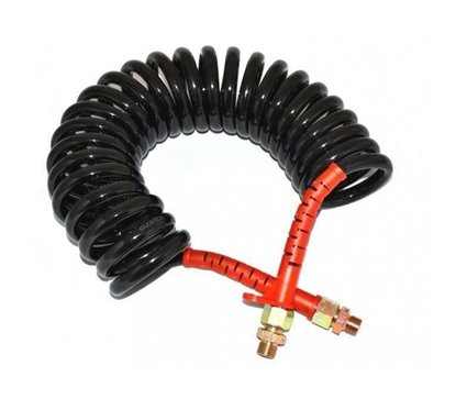 Furtun aer 2xM22 5,5m negru cu rosu P2208-A