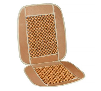 Husa scaun cu bile si velur bej 86236 Carmotion