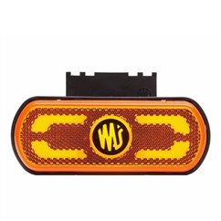 Lampa gabarit 134x53(71) cu suport, 20 LED-uri, galbena, cu proiectare lumina la sol, W240 1598 Was