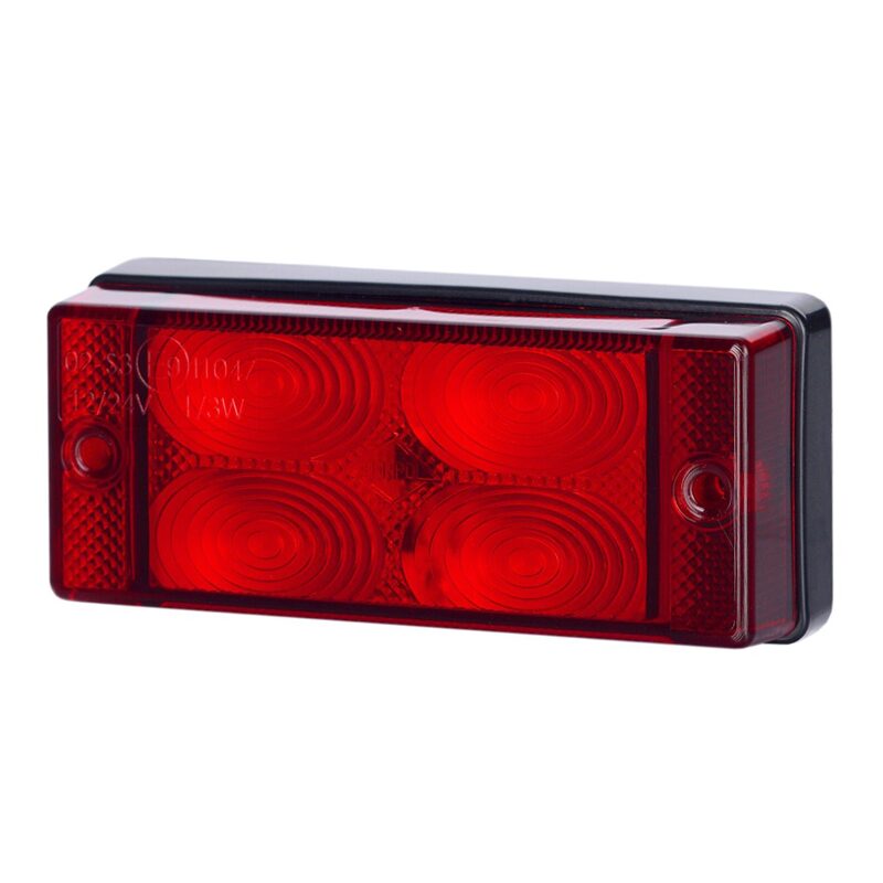 Lampa suplimentara frana LED, 60x46mm, rosie, 12/24v, Hor62, LSD745 Horpol