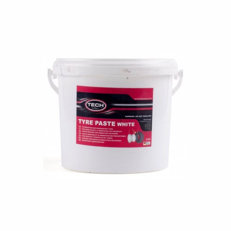 Pasta montat anvelope, alunecare, alba 5kg Tech