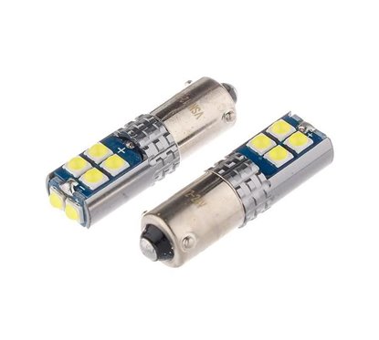Set 2 becuri H6W Led 12-24V BAX9s, Canbus Vision 58316 Carmotion