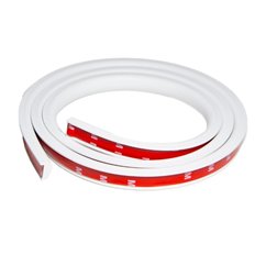 Cheder ornament protectie aripa, 19mm, oblic, alb, set 4 bucati x 1.5m, LH15-a