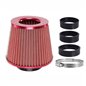 Filtru aer sport, rosu, 3 adaptori, h15cm, 83150 Carmotion