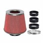Filtru aer sport, rosu-carbon, 3 adaptori, h15cm, 83151 Carmotion