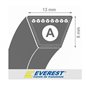 Curea 13x8x2850 cositoare EVEREST