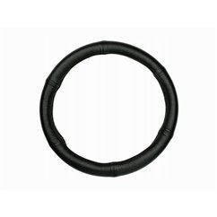 Husa volan 42-44cm, piele naturala neagra, marimea XL, 58213 Carmotion