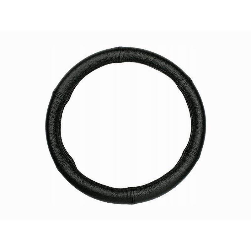 Husa volan 42-44cm, piele naturala neagra, marimea XL, 58213 Carmotion