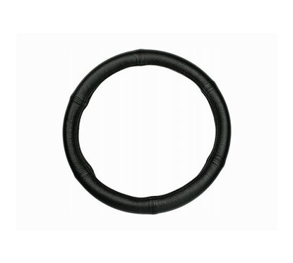 Husa volan 42-44cm, piele naturala neagra, marimea XL, 58213 Carmotion