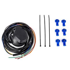 Kit priza carlig remorcare, priza 7 pini 12V cu 2 cabluri 2m cu 4 si 5 fire, kit instalatie electrica carlig remorca Hybsz INSHA