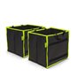Set 2 organizatoare pliabile cu maner, 25x30cm, verde neon, 54925 MNCÂ 