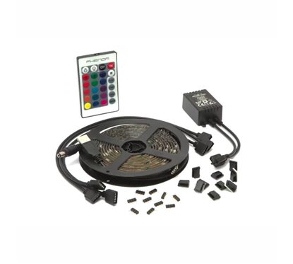 Set 4 benzi LED iluminare fundal TV, 2x30 cm si 2x50 cm, cu telecomanda, 24-38”, 55850A Phenom