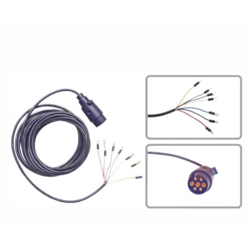 Cablaj remorca 3.5m cu fisa plastic 7pini, YLY Hybsz PP3.5*7/WK