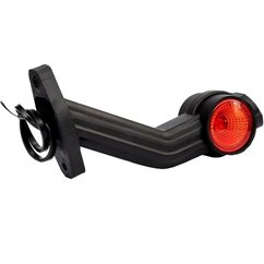 Lampa gabarit cu brat 190 lung, cotit la 45°, LED, 3 functii alba, rosie si galbena, dreapta 12-36V, FT-140 FP Fristom