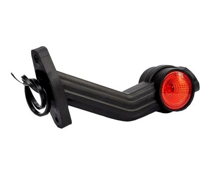 Lampa gabarit cu brat 190 lung, cotit la 45°, LED, 3 functii alba, rosie si galbena, dreapta 12-36V, FT-140 FP Fristom