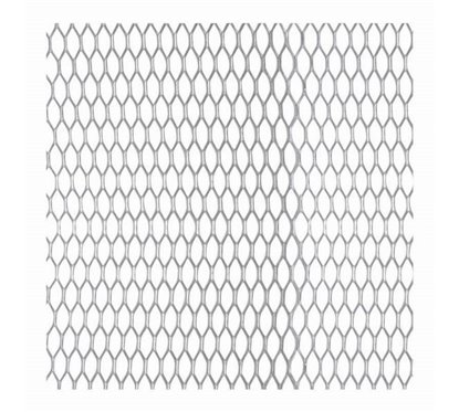 Ornament grila spoiler, din aluminiu, tip fagure, 100x25cm, argintiu, Alu Grill Net 8394 Automax