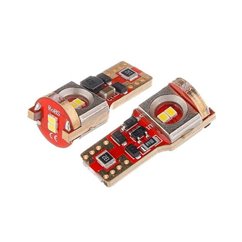 Set 2 becuri T10, 6 LED-uri SMD 3030, 12-24V, W5W, Canbus  58279 Vision