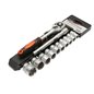 Set chei tubulare 10-24 (12 bucati + clichet 3/8"), BK92499