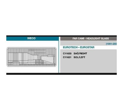 Sticla far Iveco Eurotech -Eurostar dreapta 11630R