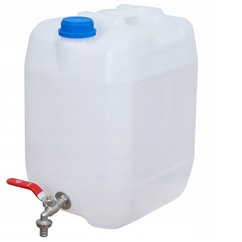 Canistra plastic pentru apa, 20L, cu dozator sapun si robinet PNW041-NIE / PNW042CZ-rosu HICO