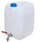 Canistra plastic pentru apa, 20L, cu dozator sapun si robinet PNW041-NIE / PNW042CZ-rosu HICO