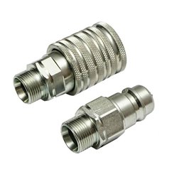 Cupla presiune rapida (supapa hidraulica trecere mos baba pe con) SET, cu filet.exterior M22x1.5 BK93020