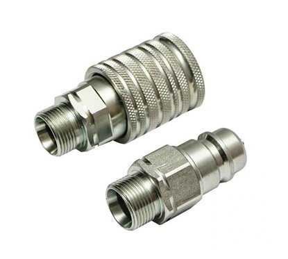 Cupla presiune rapida (supapa hidraulica trecere mos baba pe con) SET, cu filet.exterior M22x1.5 BK93020