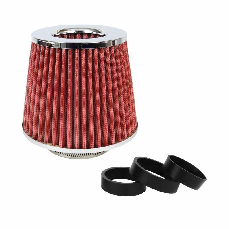 Filtru aer sport, cu 3 adaptori montare, Crom, 01282 Amio