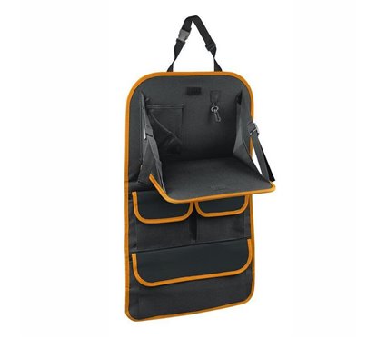 Organizator spate scaun, cu masuta si buzunare, Orange, 06601 Compass
