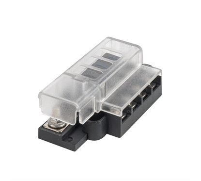 Cutie sigurante plate 4 cai, maximum 30A, cu capac protectie, 03835 Amio