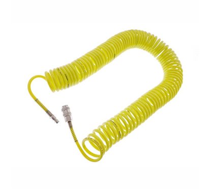 Furtun spiralat pentru aer comprimat 15m, 5x8mm, 20bar, poliuretan, 63822 Carmotion
