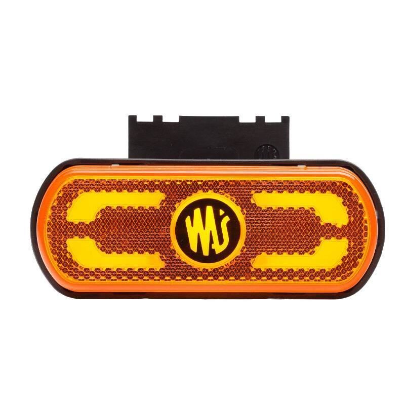 Lampa gabarit 134x53(71), cu suport, 20 LED-uri, galbena, cu semnalizare si proiectare lumina la sol, W240 1597 Was 