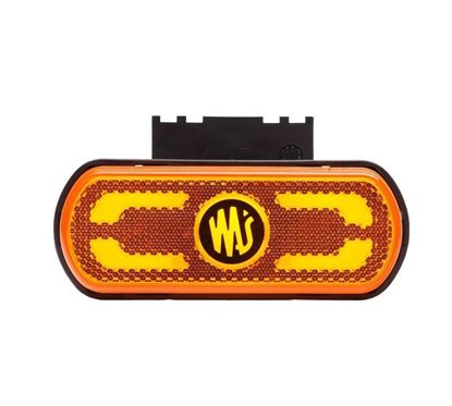 Lampa gabarit 134x53(71), cu suport, 20 LED-uri, galbena, cu semnalizare si proiectare lumina la sol, W240 1597 Was 
